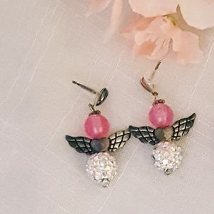 💍FREE Handmade Pink Angel Earrings
